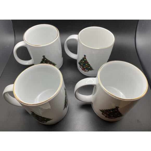 Seagull Christmas Collection Set of 4 Christmas Tree Mugs - Holiday Coffee Cups - Picture 8 of 10